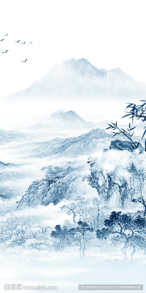 新款 山水高端玄关 TIf分层