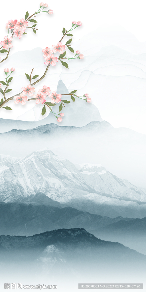 新品 山水中式玄关 TIF分层