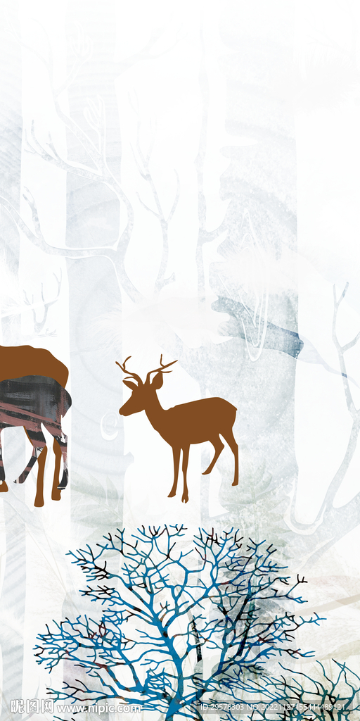 爆款 北欧玄关挂画 TIF分层