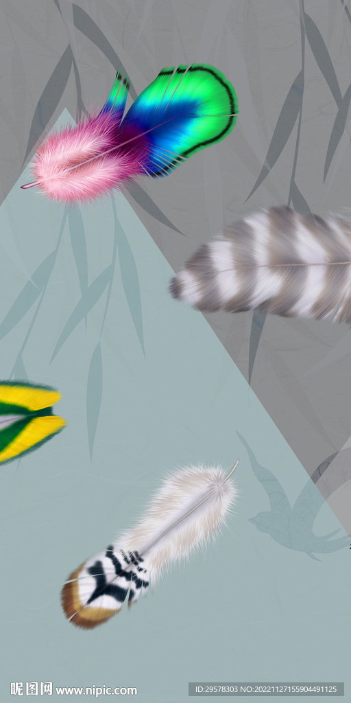 大气 北欧玄关挂画 TIF分层