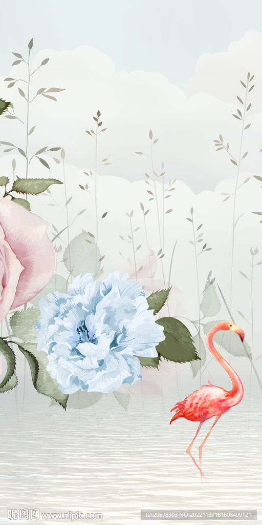 人气 北欧玄关挂画 TIF分层