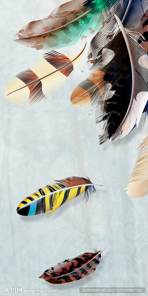 简约 欧式新玄关画 TIF分层