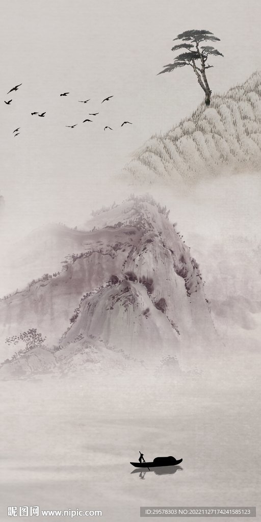 古风 最新背景玄关 TIF分层