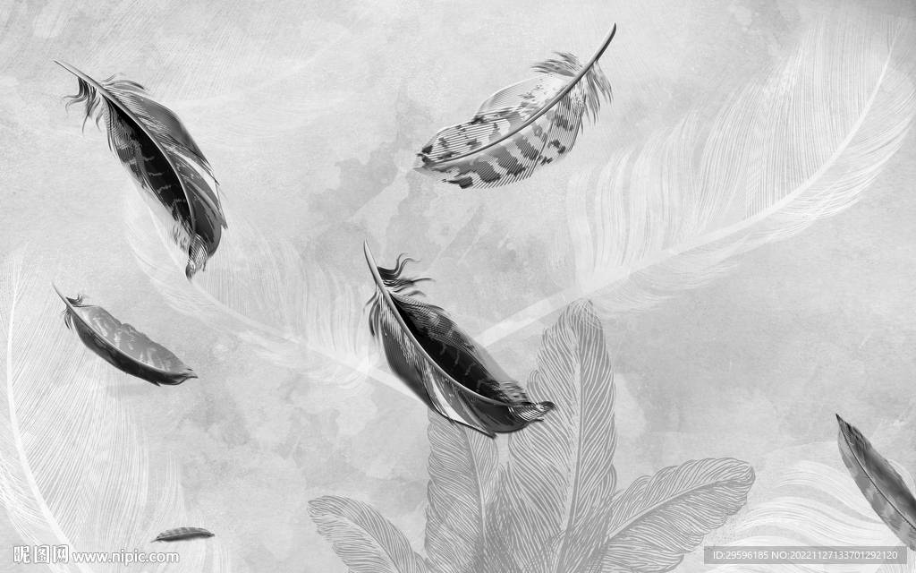 高端 现代新无框画 tif分层