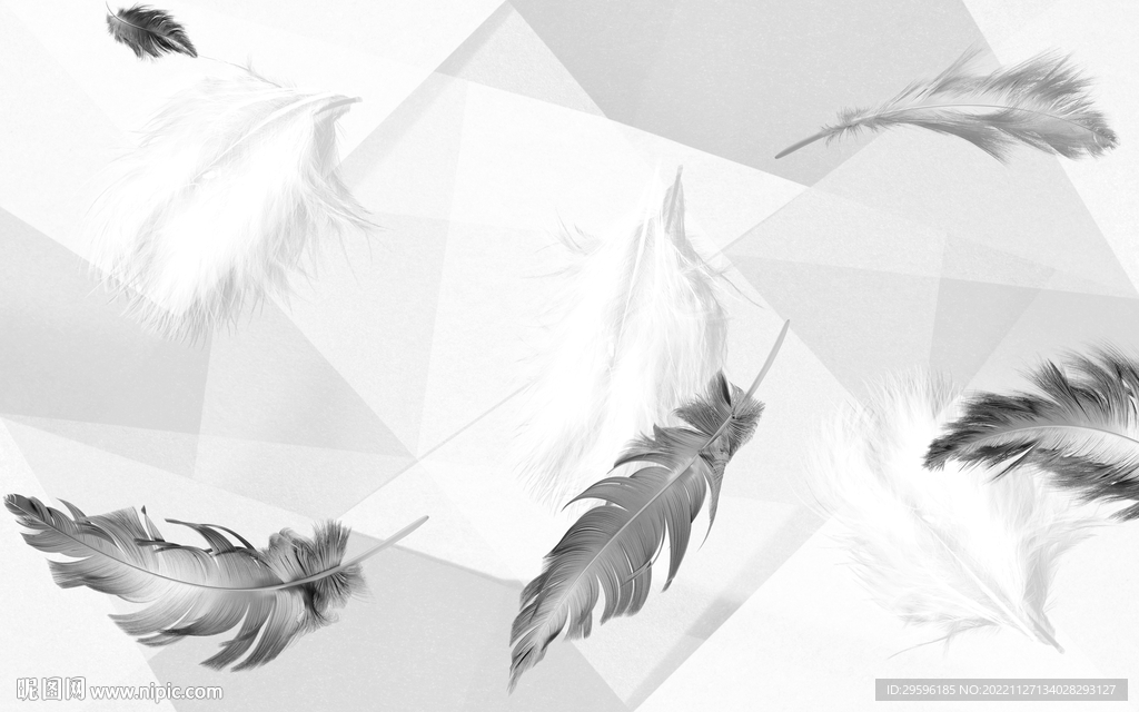 高清 现代新无框画 tif分层