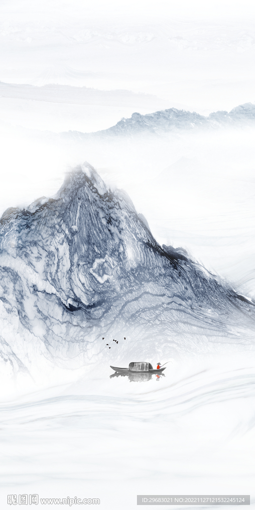 高清 玄关新款山水 tIf分层