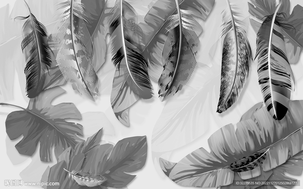 新品 灰欧式无框画 TIF分层