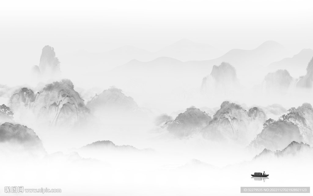 大气 现代意境山水 TiF分层