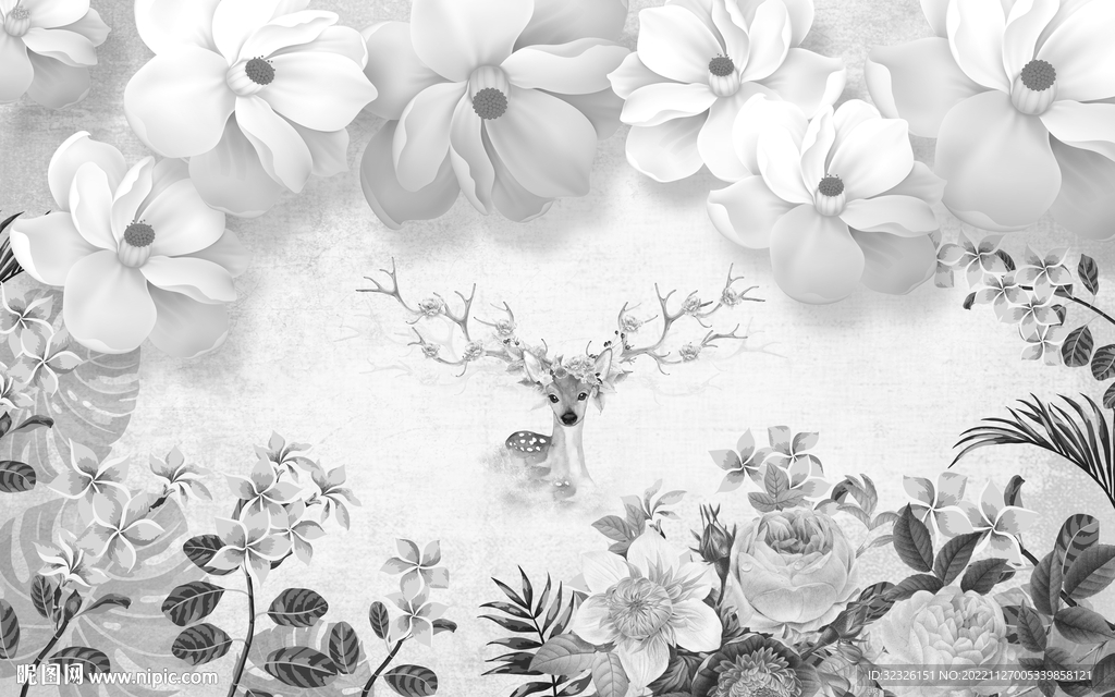 大气 灰色新无框画 TIF分层