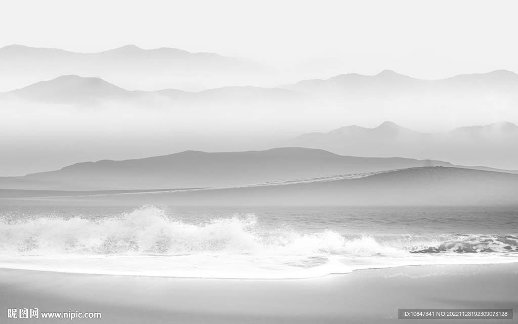 别墅 意境灰色山水 tIf分层