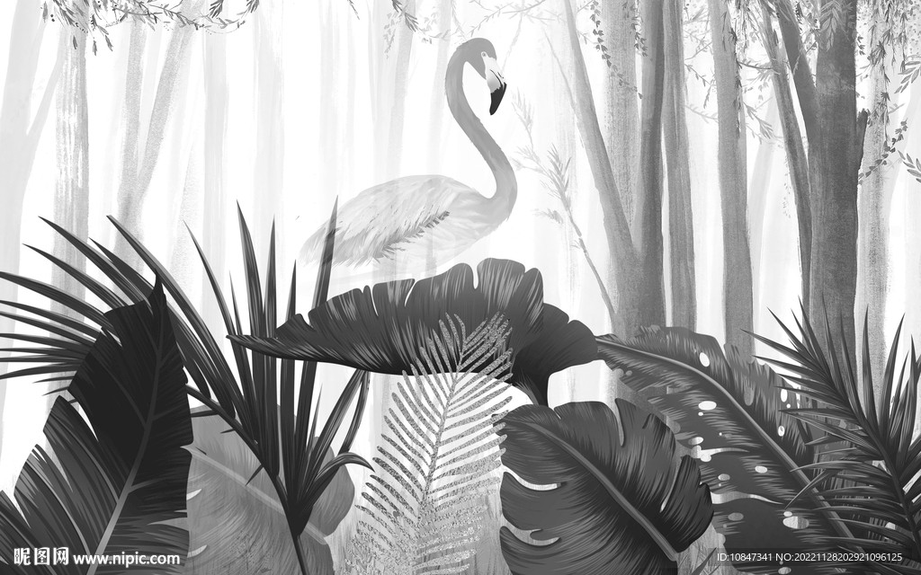 电视 灰色装饰画 TIF分层 