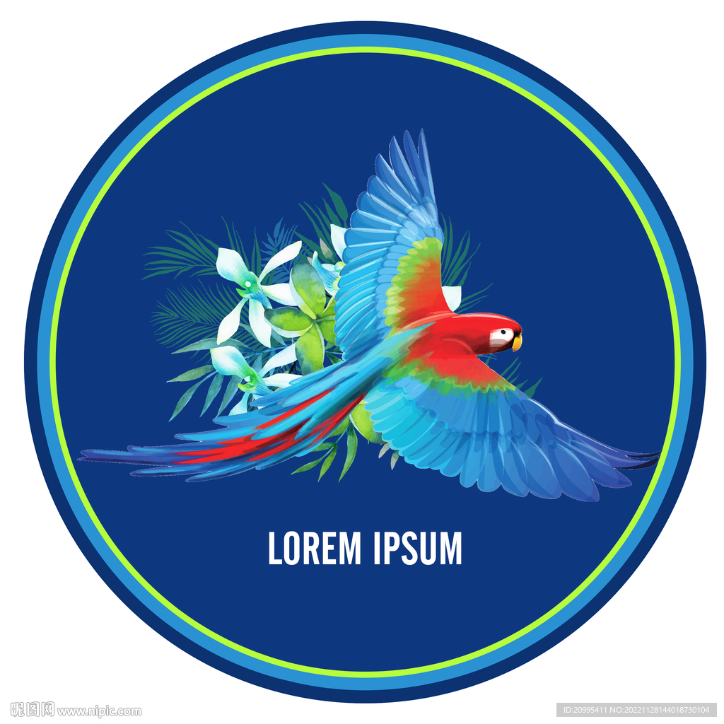 鸟语花香圆形地毯垫子