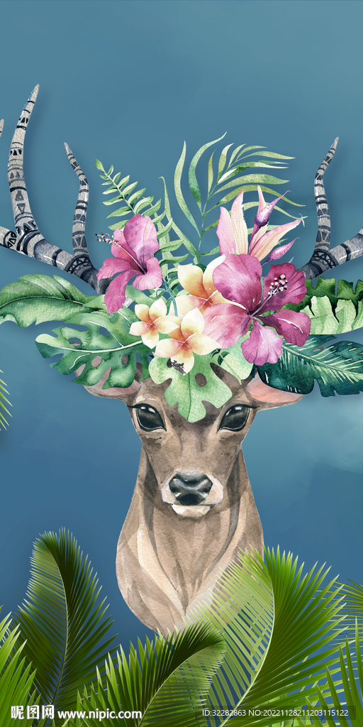 别墅 玄关山水新画 TIF分层