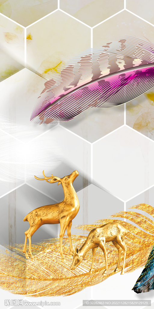 高档 玄关山水新画 TIF分层