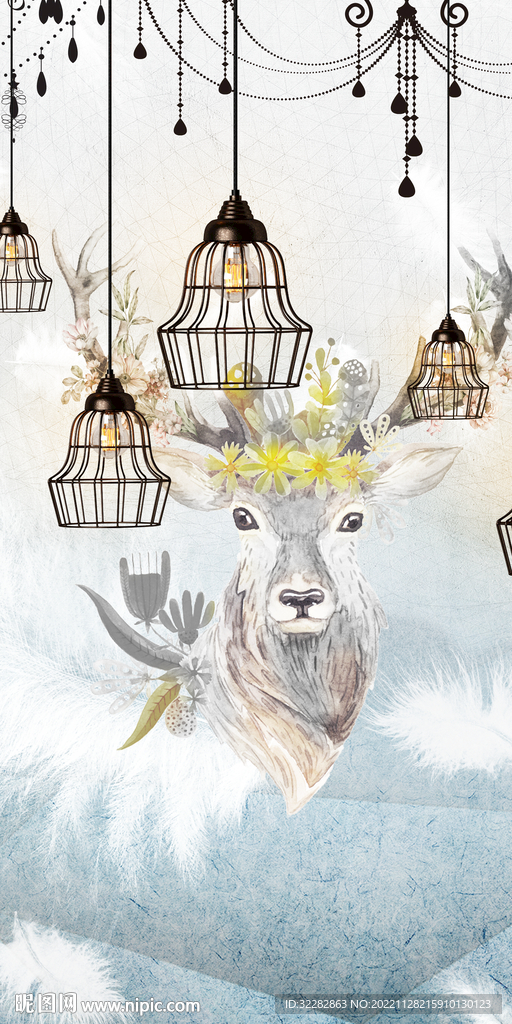 奢华 玄关高档新画 TIF分层