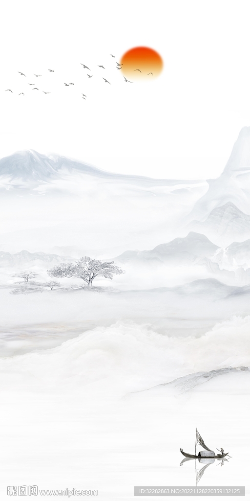 爆款 极简山水玄关 TIf分层