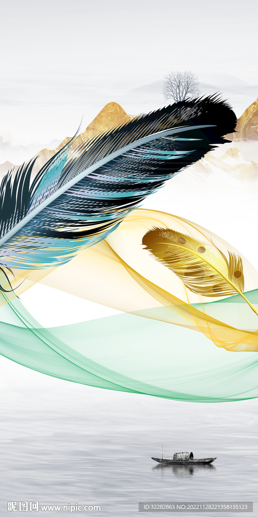 奢华 高清玄关新画 TIF分层