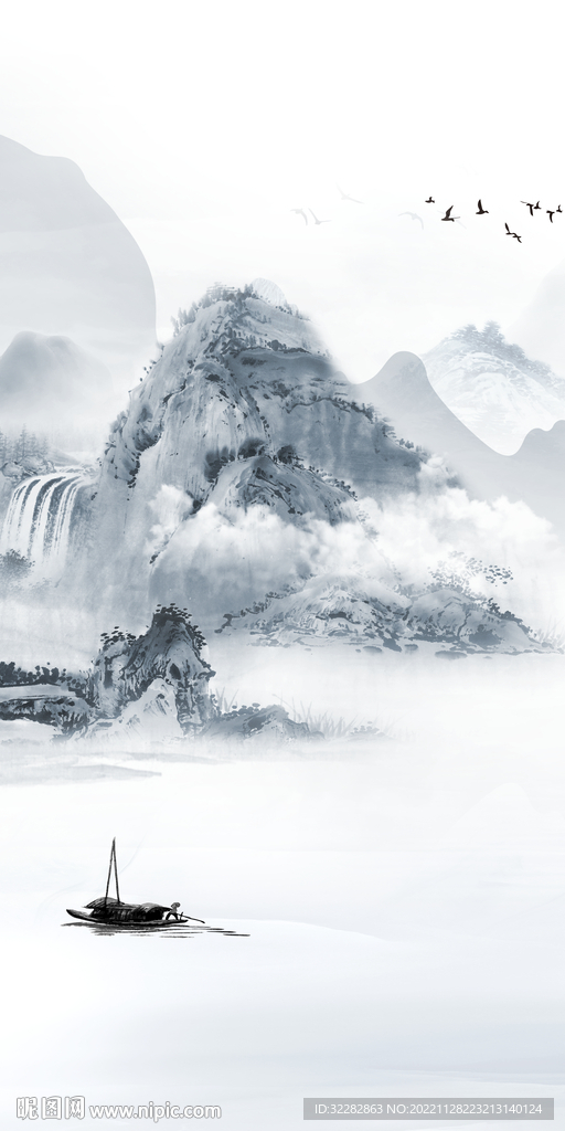 最新 极简山水玄关 TIf分层