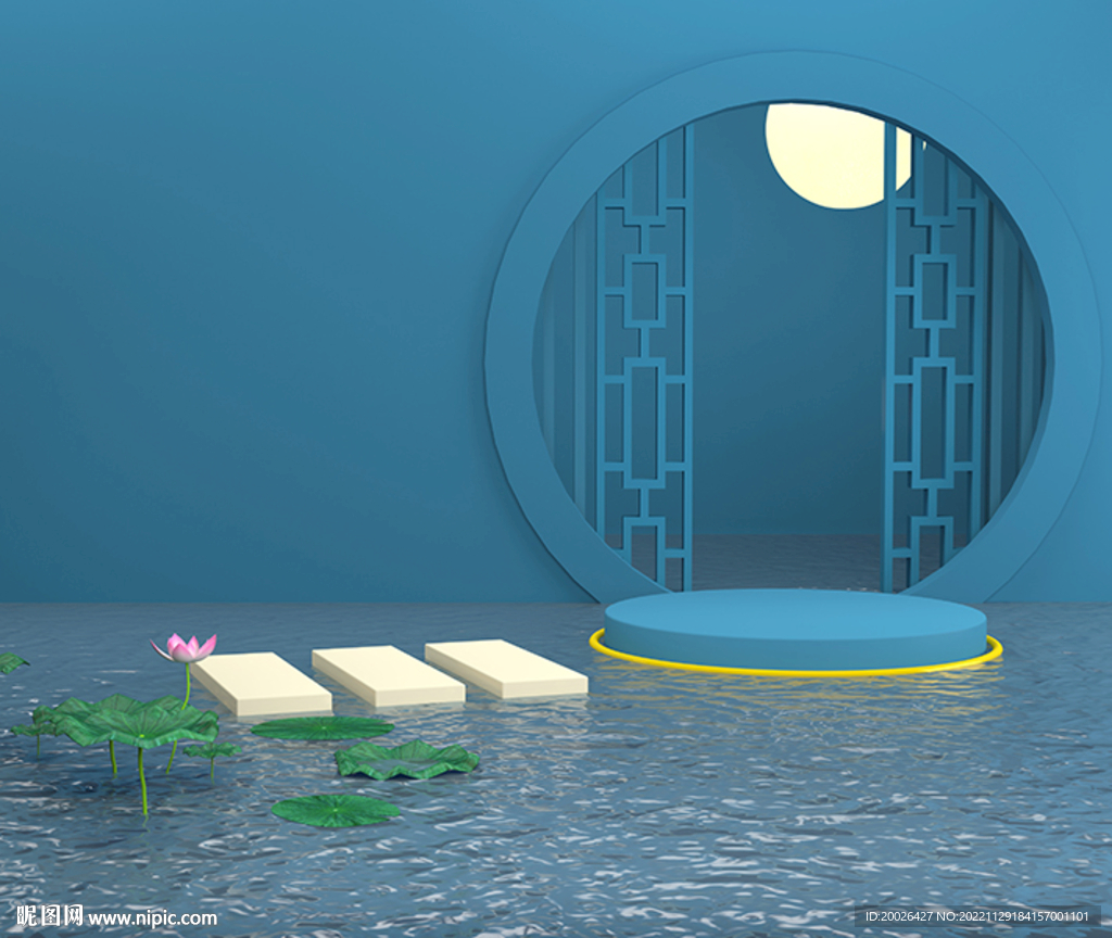 美妆展台 电商海报背景图片