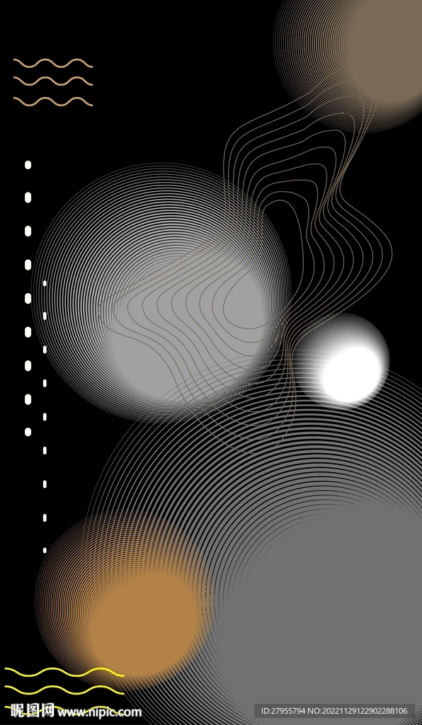 抽象圆背景矢量