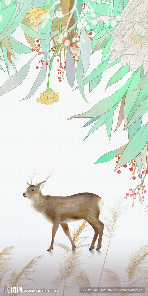 人气 北欧玄关新画 TIF分层