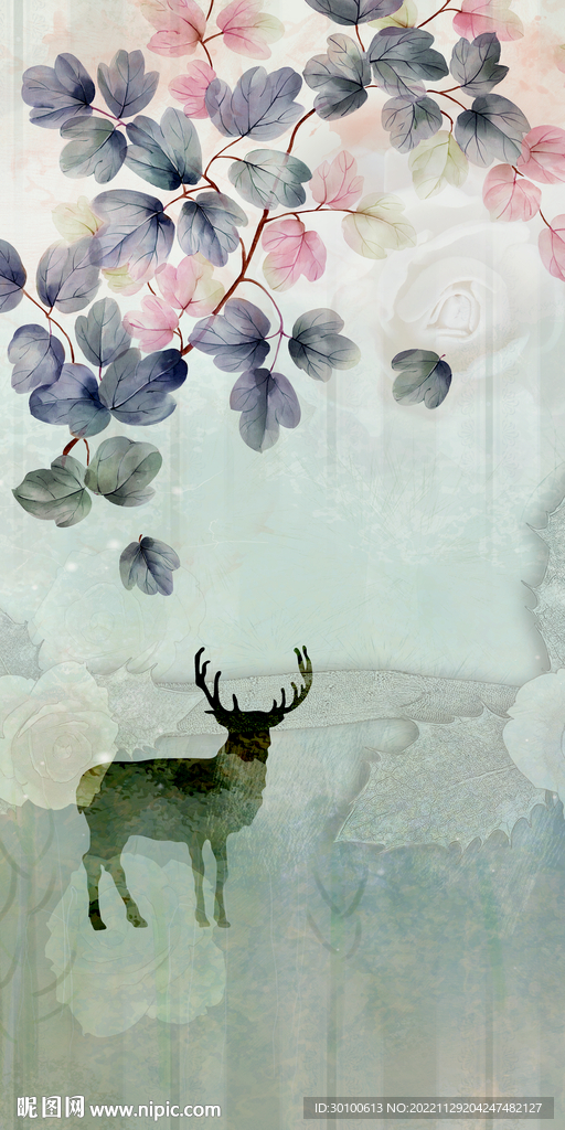 大气 北欧玄关新画 TIF分层