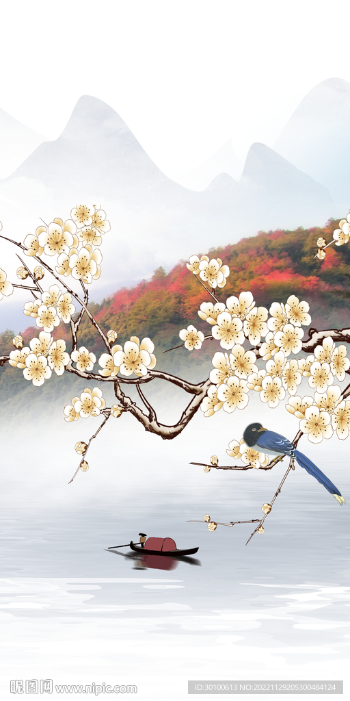 大气 新山水画玄关 TiF分层