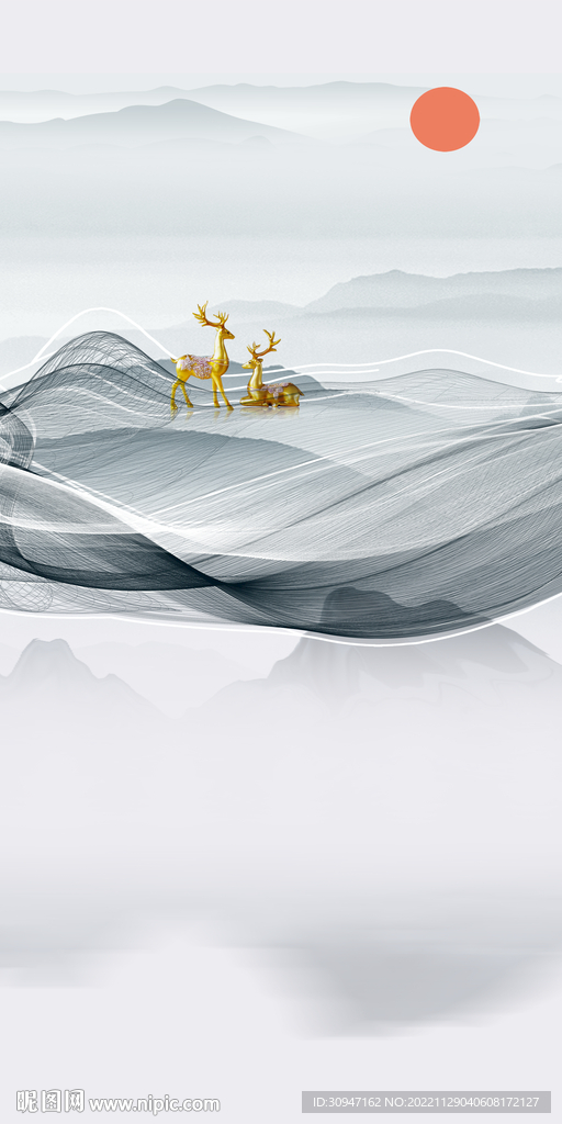 线条 高清玄关新画 TiF分层