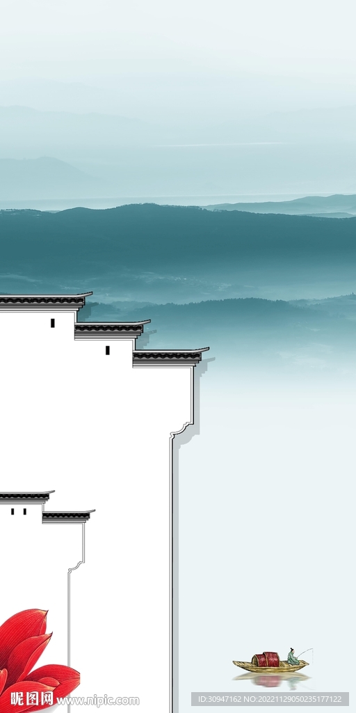 高清 意境新玄关画 TiF分层