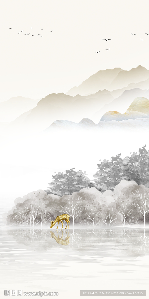 最新 意境新玄关画 TiF分层