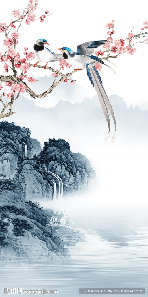 新款 意境新玄关画 TiF分层