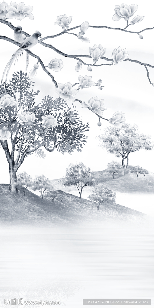 新款 中式玄关挂画 TiF分层