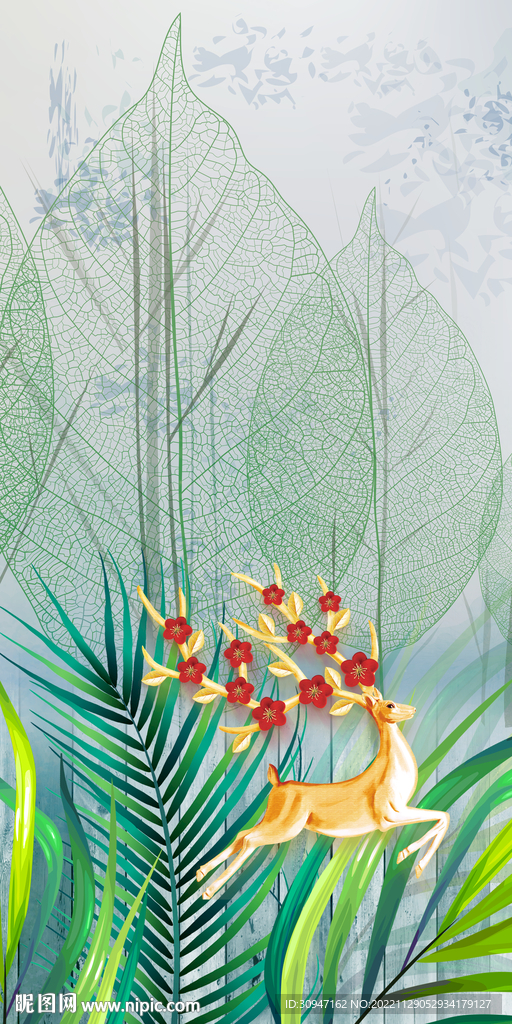 爆款 新高清玄关画 TIF分层