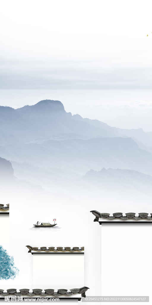 高档 高端山水玄关 Tif分层