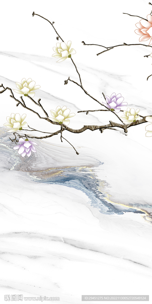 高清 高雅意境玄关 TiF分层