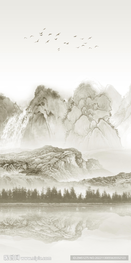 人气 中式现代玄关 Tif分层