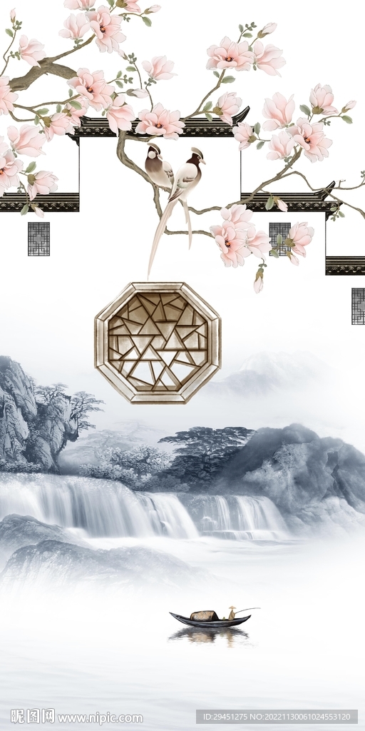 现代 新款中式玄关 TiF分层