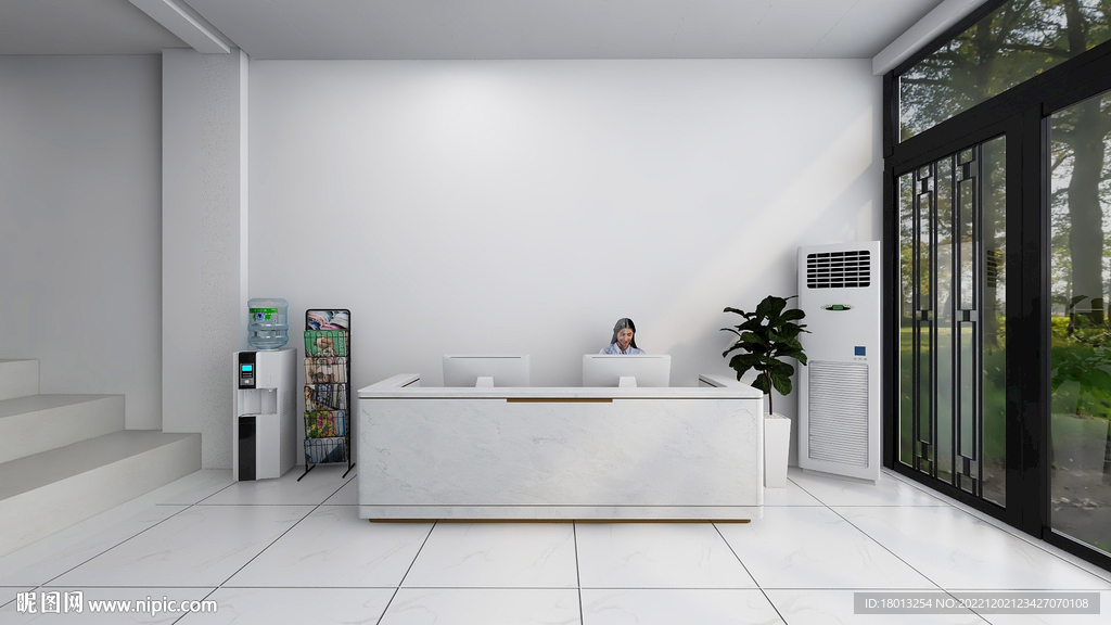 服务台效果图企业服务台公司形象
