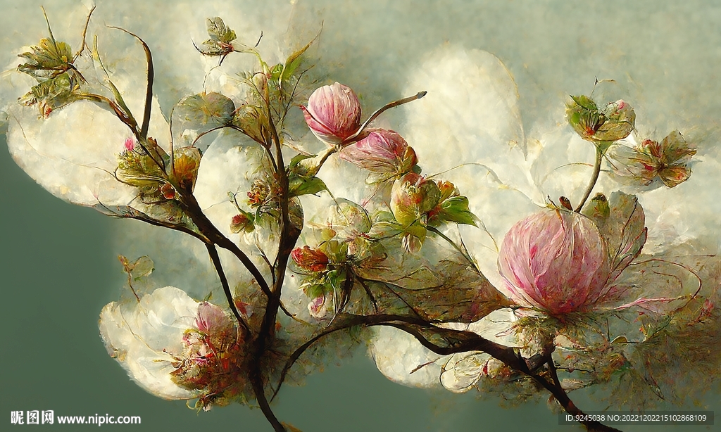 北欧植物花卉复古轻奢地毯地垫