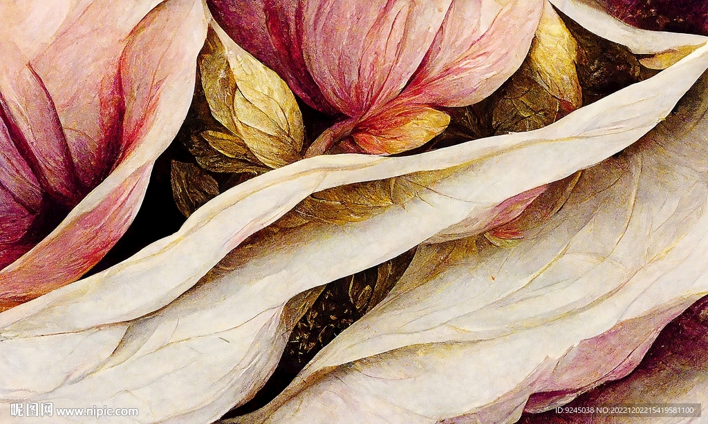 现代北欧抽象植物花卉地毯地垫