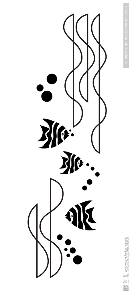 高清分层透明底推拉门打印图 