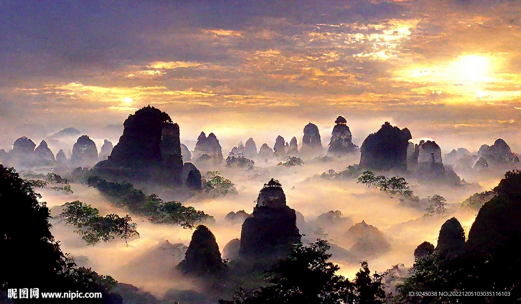 新中式山水艺术风景装饰画