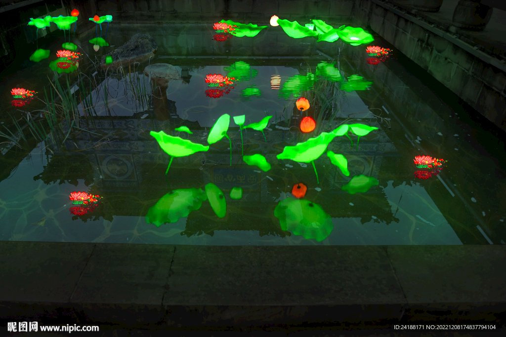 春节街道亮化 PSD分层效果 