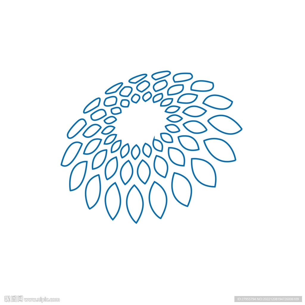 科技线描图案设计