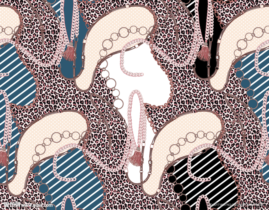 数码印花 大牌 豹纹