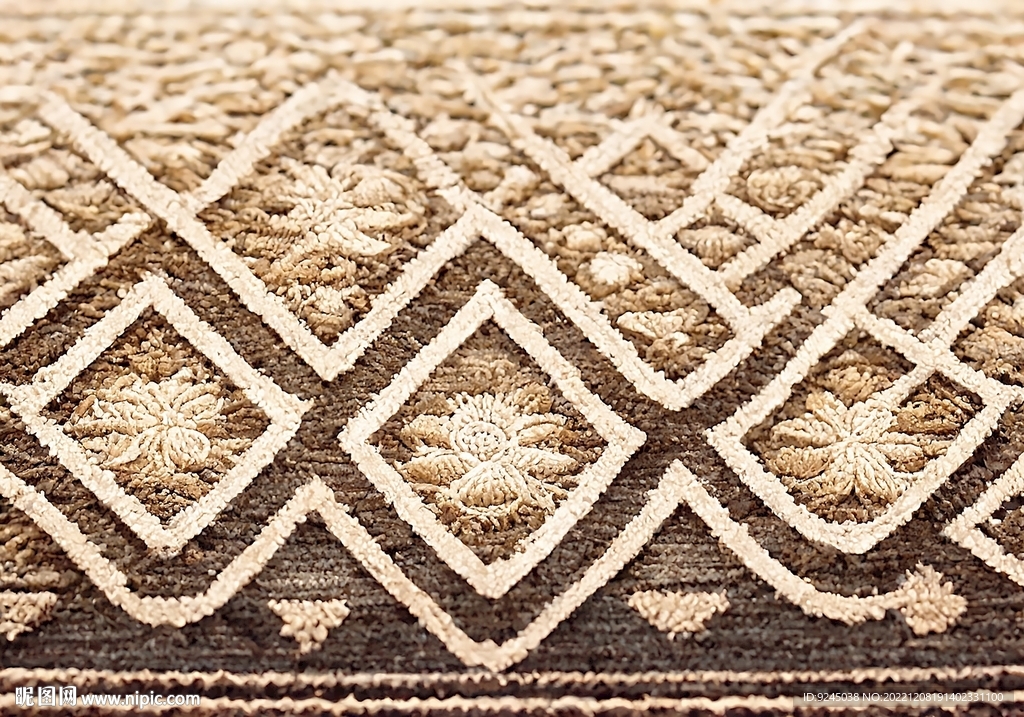 欧式花纹轻奢复古北欧风地毯