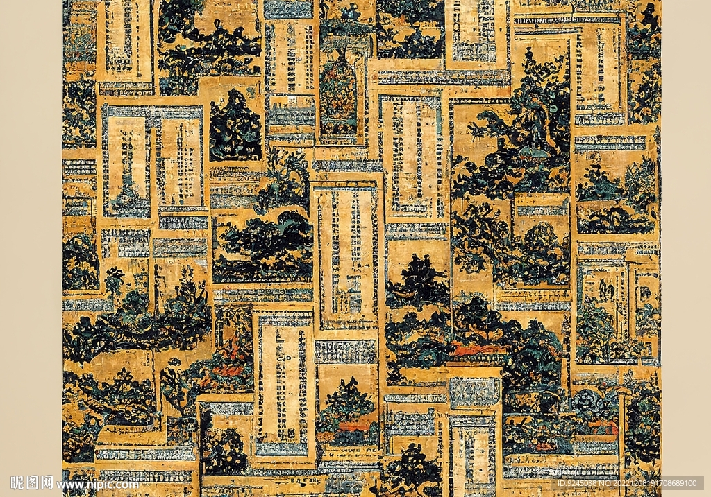 轻奢复古欧式花纹地垫地毯