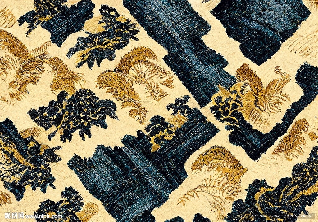 轻奢复古欧式花纹地垫地毯