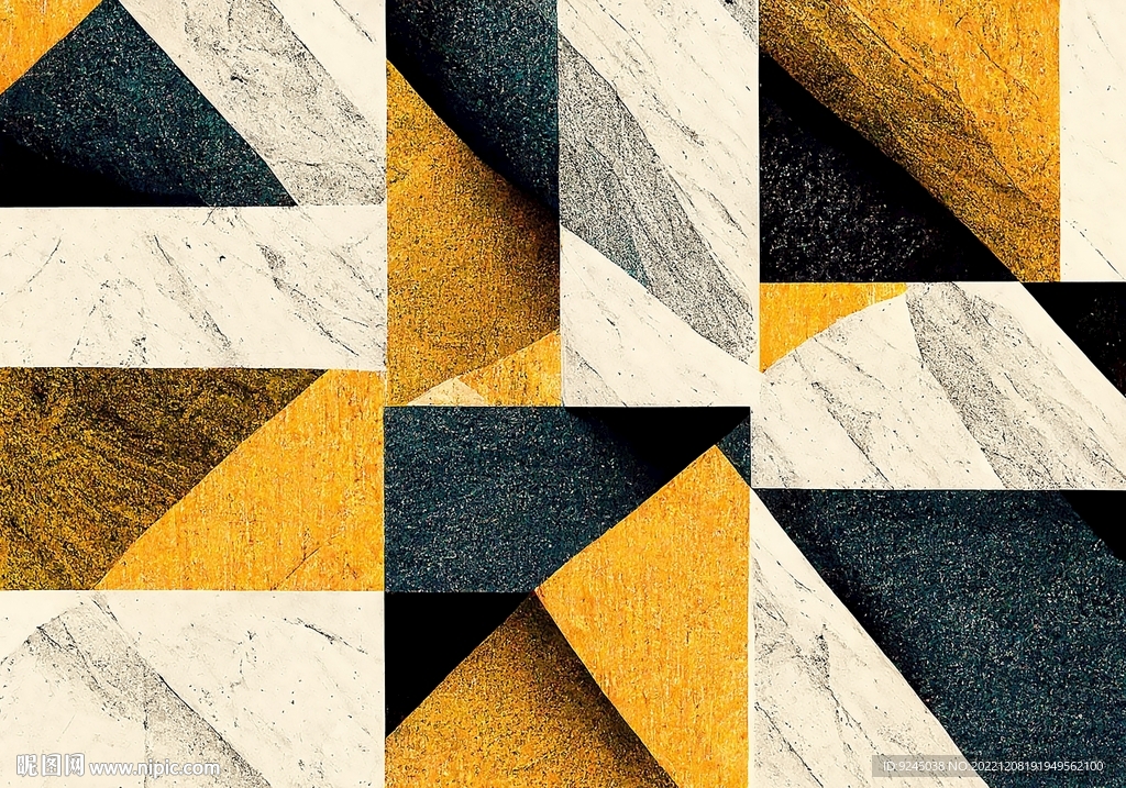 现代简约抽象几何复古地毯地垫