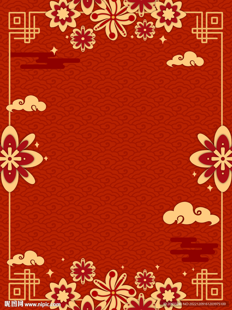 新春背景新年过年红色喜庆底纹